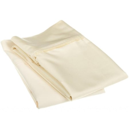Superior  Egyptian Cotton 1200 Thread Count Solid Pillowcase Set  King-Ivory 1200KGPC SLIV